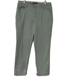 Gloria Vanderbilt Pants Amanda 2.0 Slim Leg Size 16 Women's Green‎
